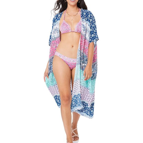 TIGERLILY Noelani Silk Longline Kimono Duster NWT RRP$299 - Picture 9 of 16